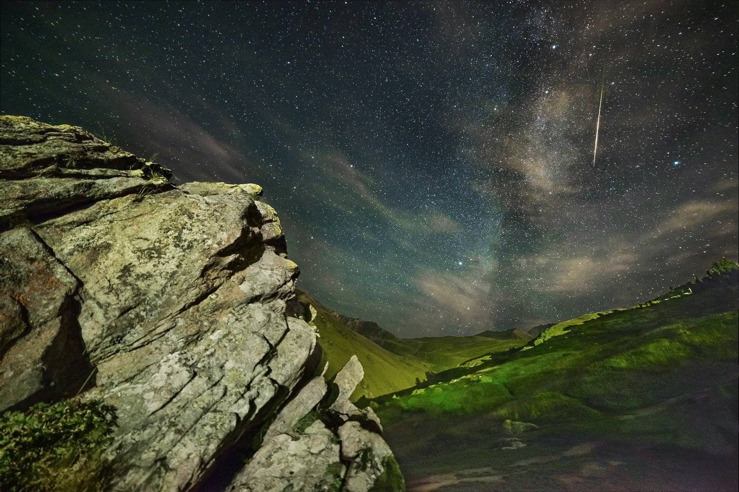 казахстан, бао, персеиды, звездопад, ночь, горы, Максим