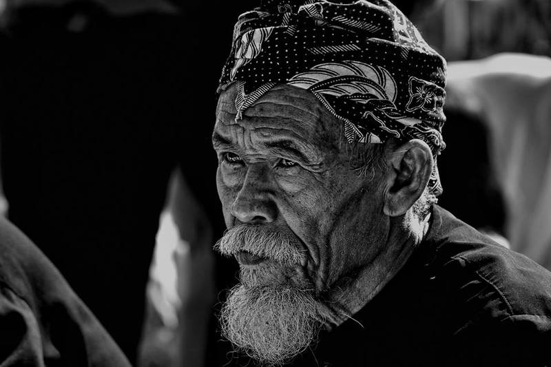 Potrait, Black and White, Old man Old Man фото превью