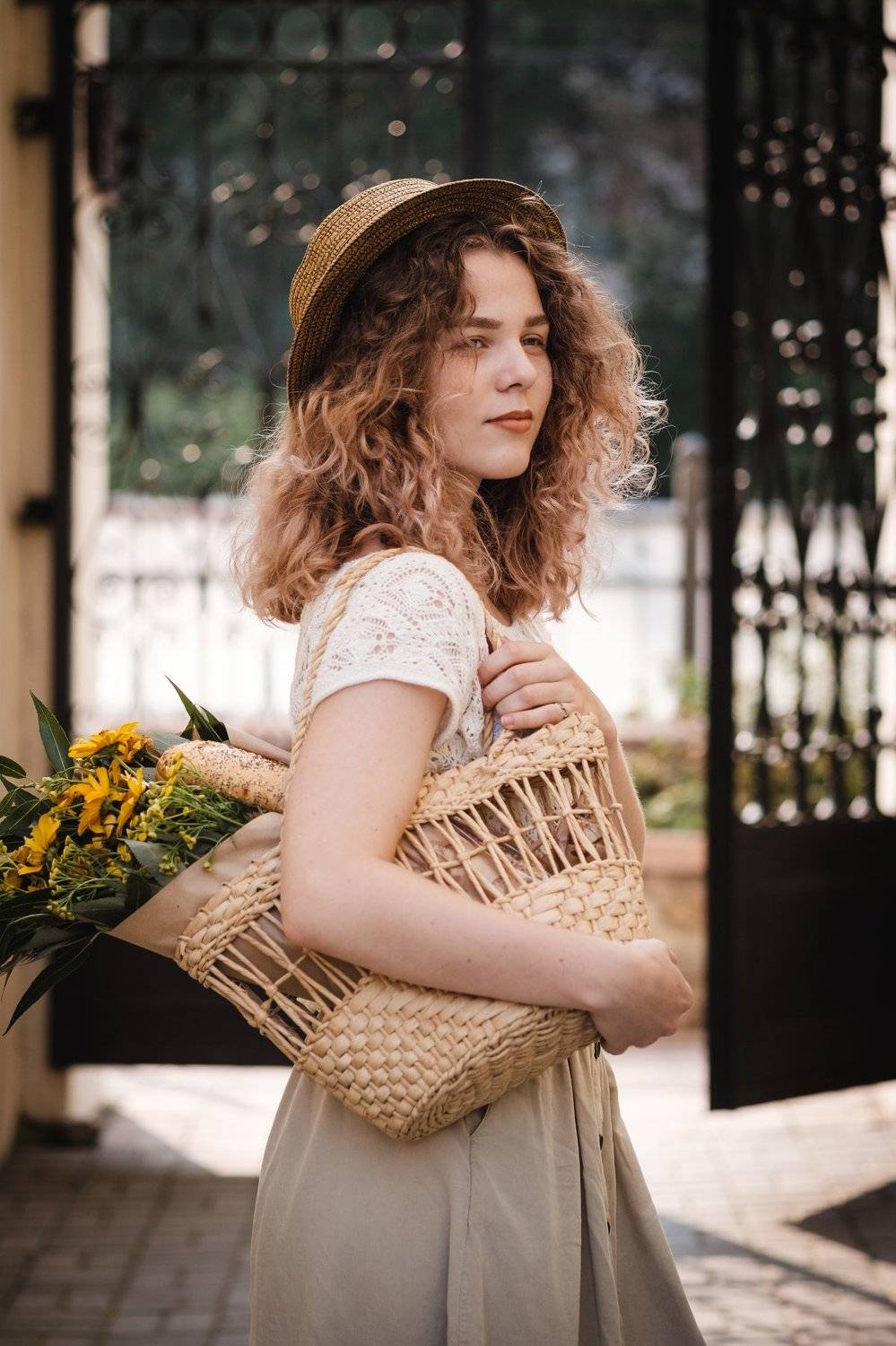 портрет девушка лето модель portrait art girl summer curly, Ann Romanovska