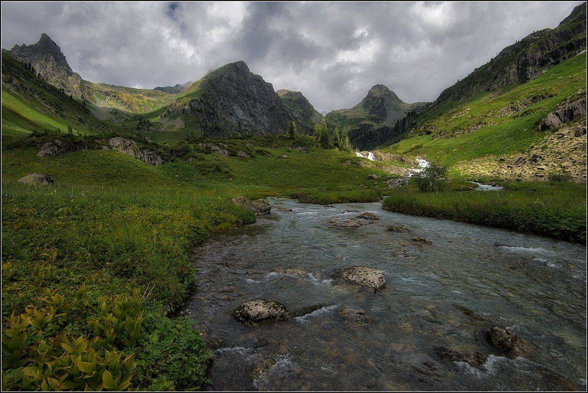 алтай, катунский хр., р.громатуха, АНАТОЛИЙ ДОВЫДЕНКО