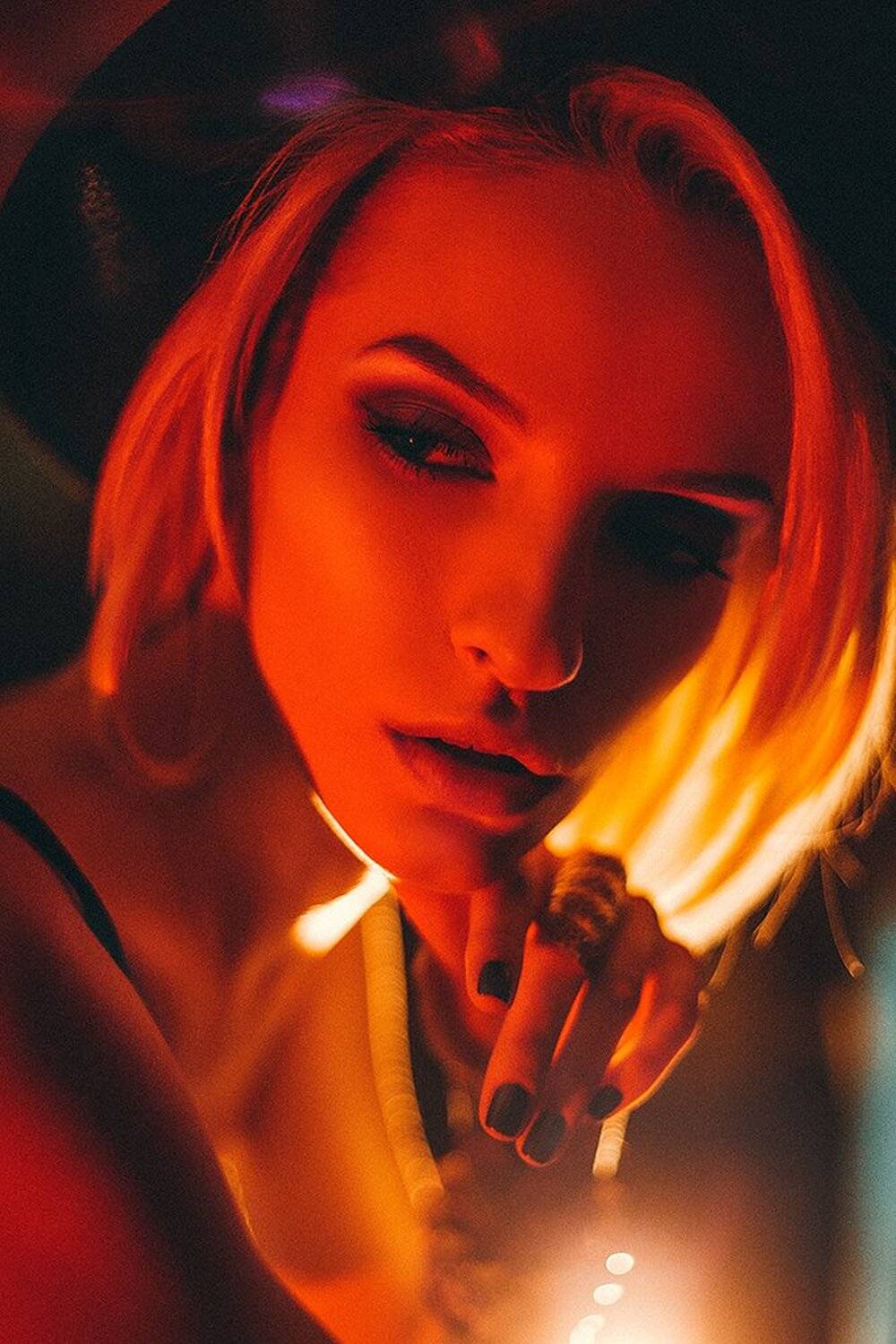 hakueizm, portrait, фотограф, девушка, motoservice, girl, neon, redlight, юлия космос