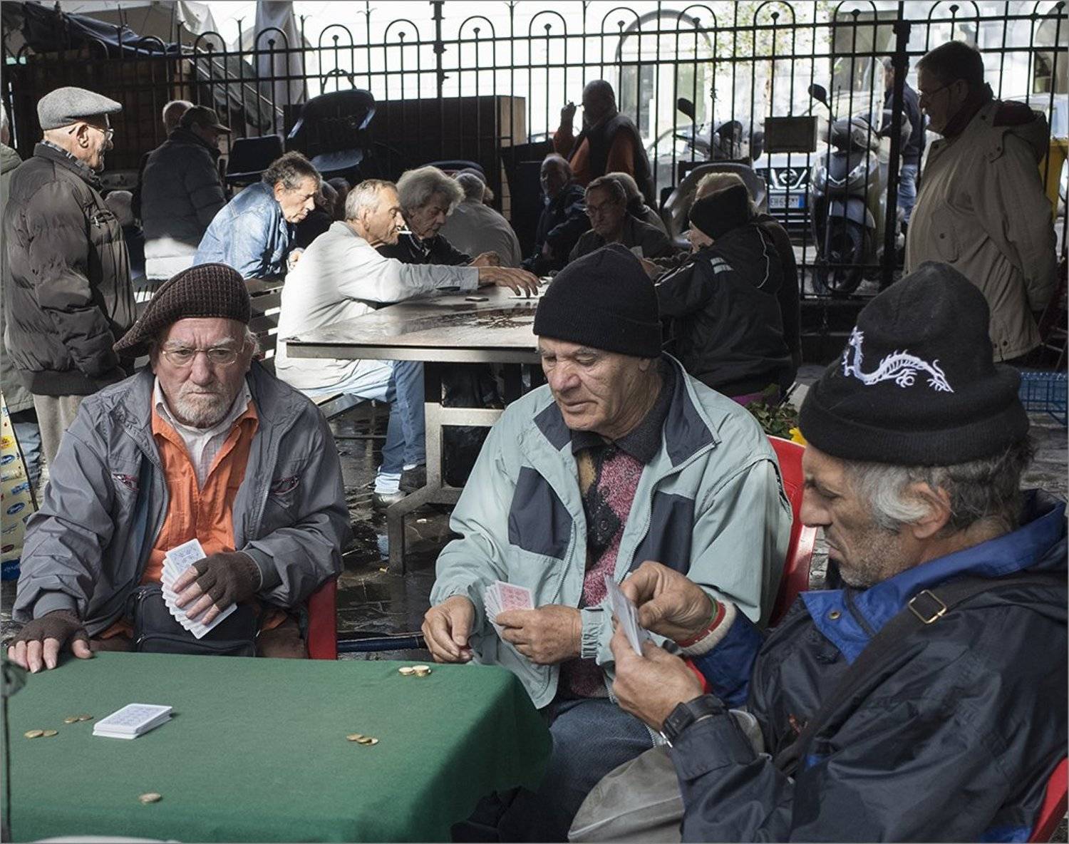 Sicily cards players, Boris Zhitomirsky