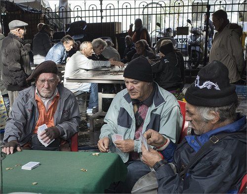 Sunday cards players