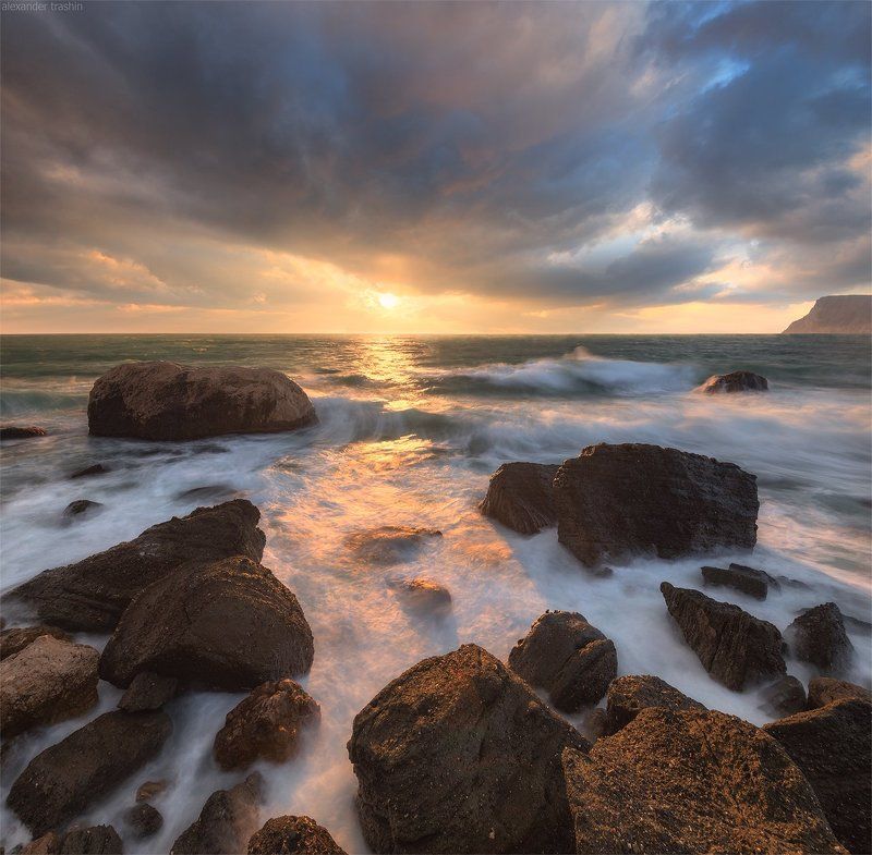 балаклава, шторм, пейзаж, морской пейзаж Breaking Waves фото превью