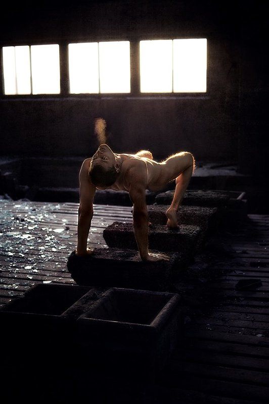 agony, metaphor, man, male, nude, body, cold, art, creative Agony фото превью