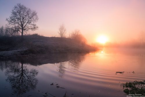 Туманным утром.