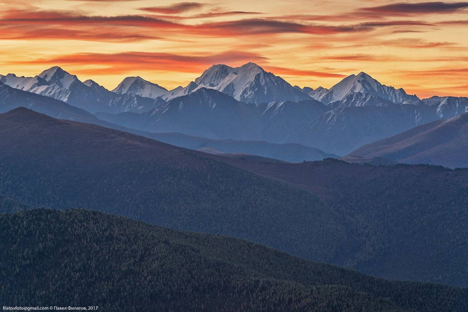алтай, altai, сибирь, siberia, pavel filatov, павел филатов, закат, маашей, sunset, горы, северо-чуйский хребет, волны, Павел Филатов