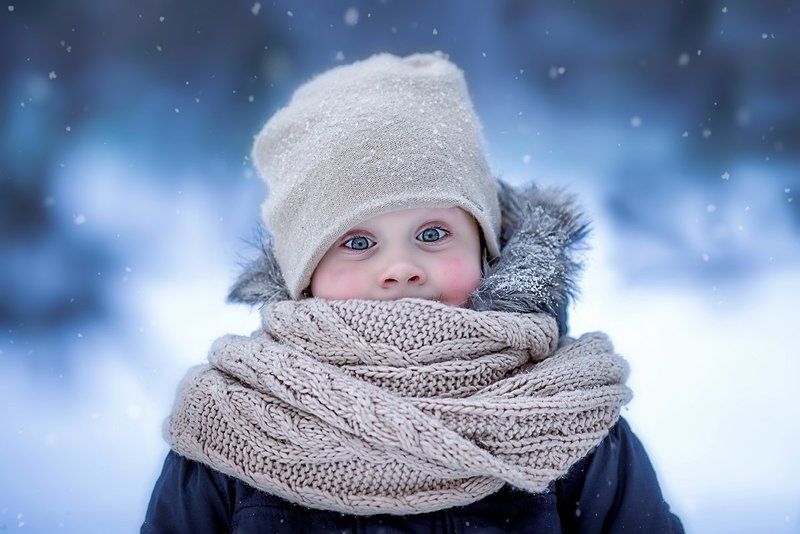 Зимний портрет фото превью