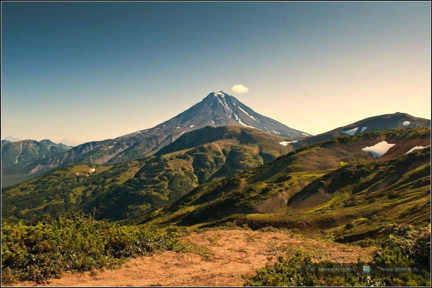 Камчатка, горы, вулкан, Александр Лицис