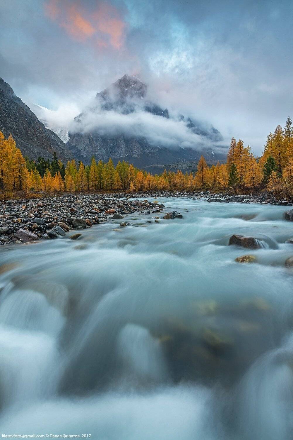 алтай, altai, сибирь, siberia, pavel filatov, павел филатов, актру, рассвет, река, северо-чуйский хребет, горы, aktru, river, fog, Павел Филатов