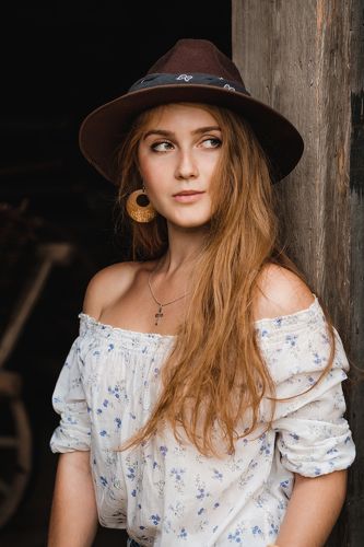 Enigmatic look