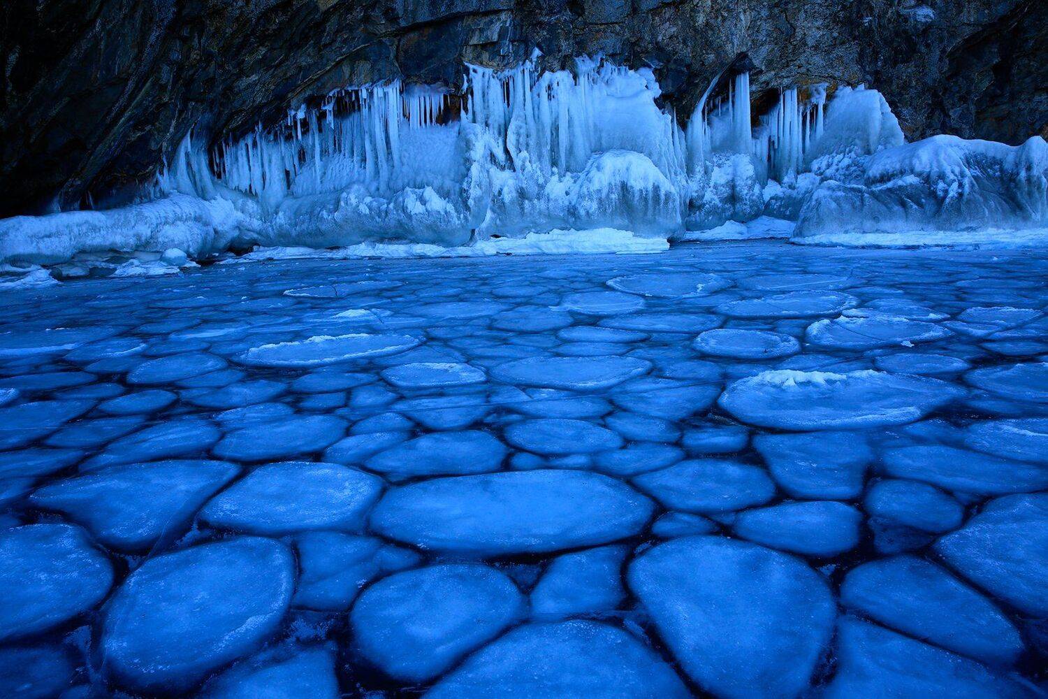 Байкал, озеро, лёд, Сибирь, Россия, природа, пейзаж., Олег Грачёв
