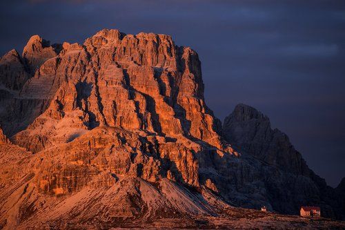 The last rays in Dolomites