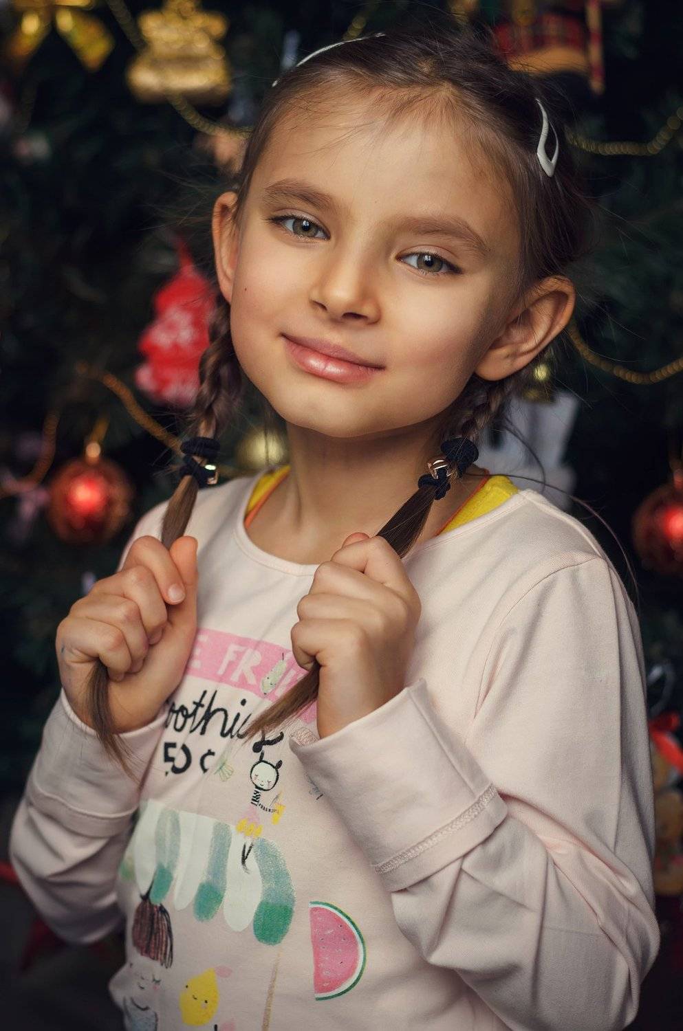 девочка, праздник, игрушки, ёлка, Анатолий Щербак