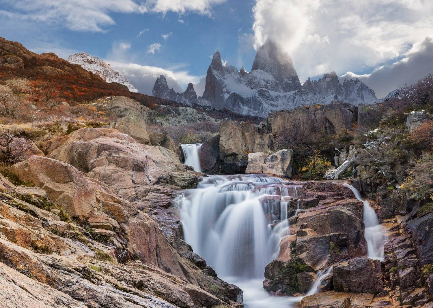 Водопад, Фитц Рой, Аргентина, Патагония, Fitz Roy , Arroyo del Salto, Алексей Сулоев