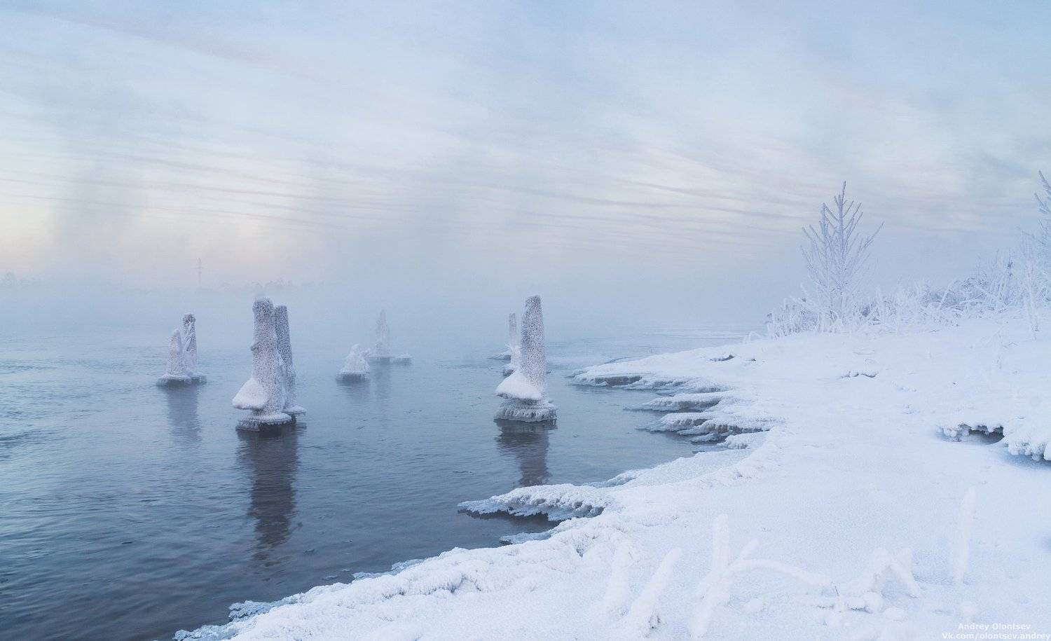 дубна, пейзаж, зима, закат, canon, Андрей Олонцев