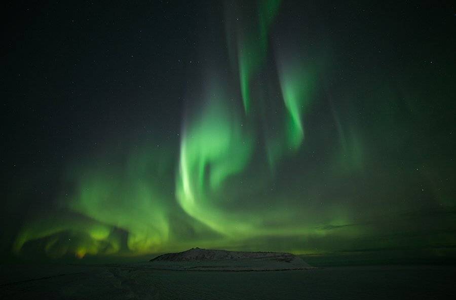 чукотка арктика север аврора северное сияние, Максим Деминов