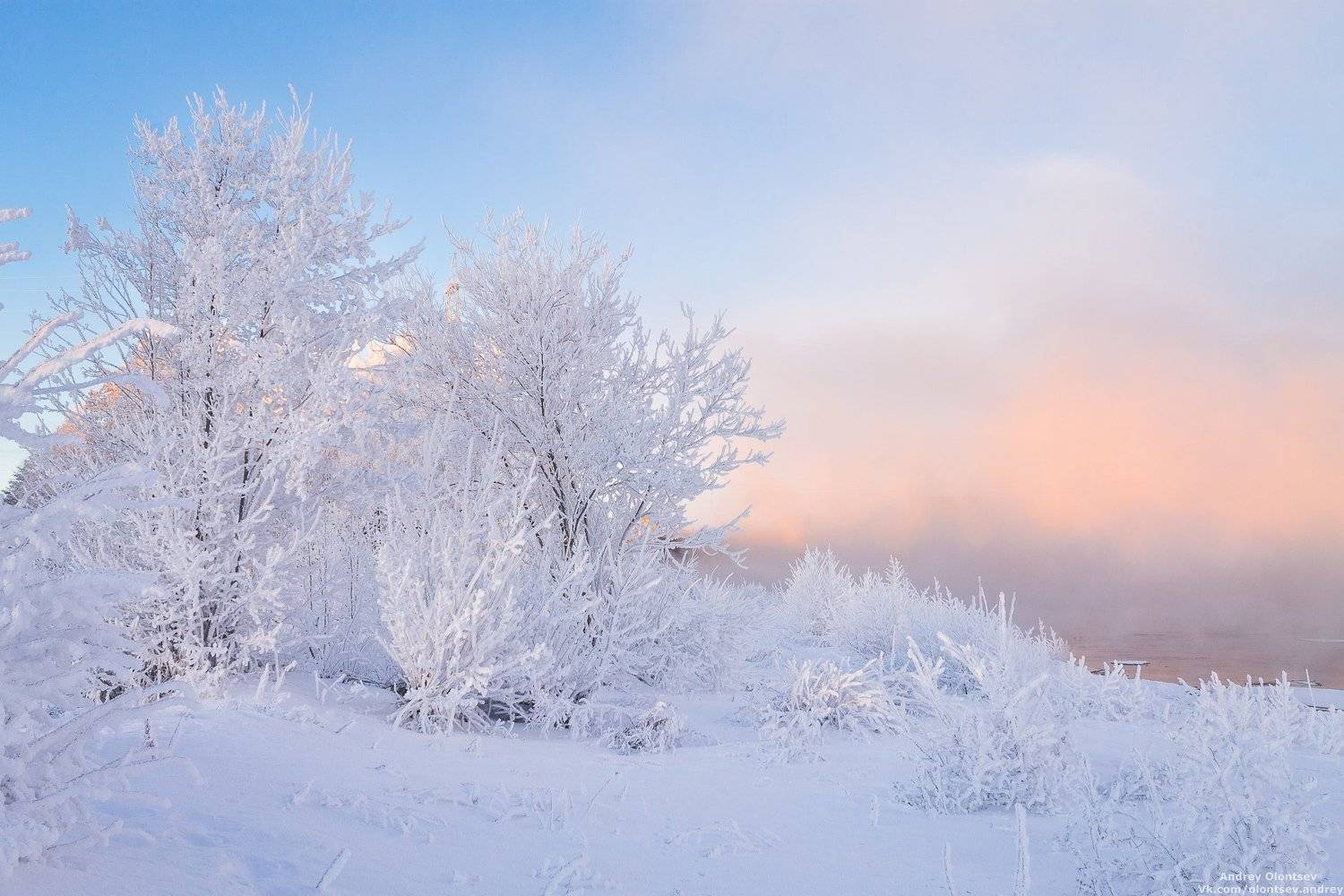 дубна, пейзаж, зима, рассвет, canon, Андрей Олонцев