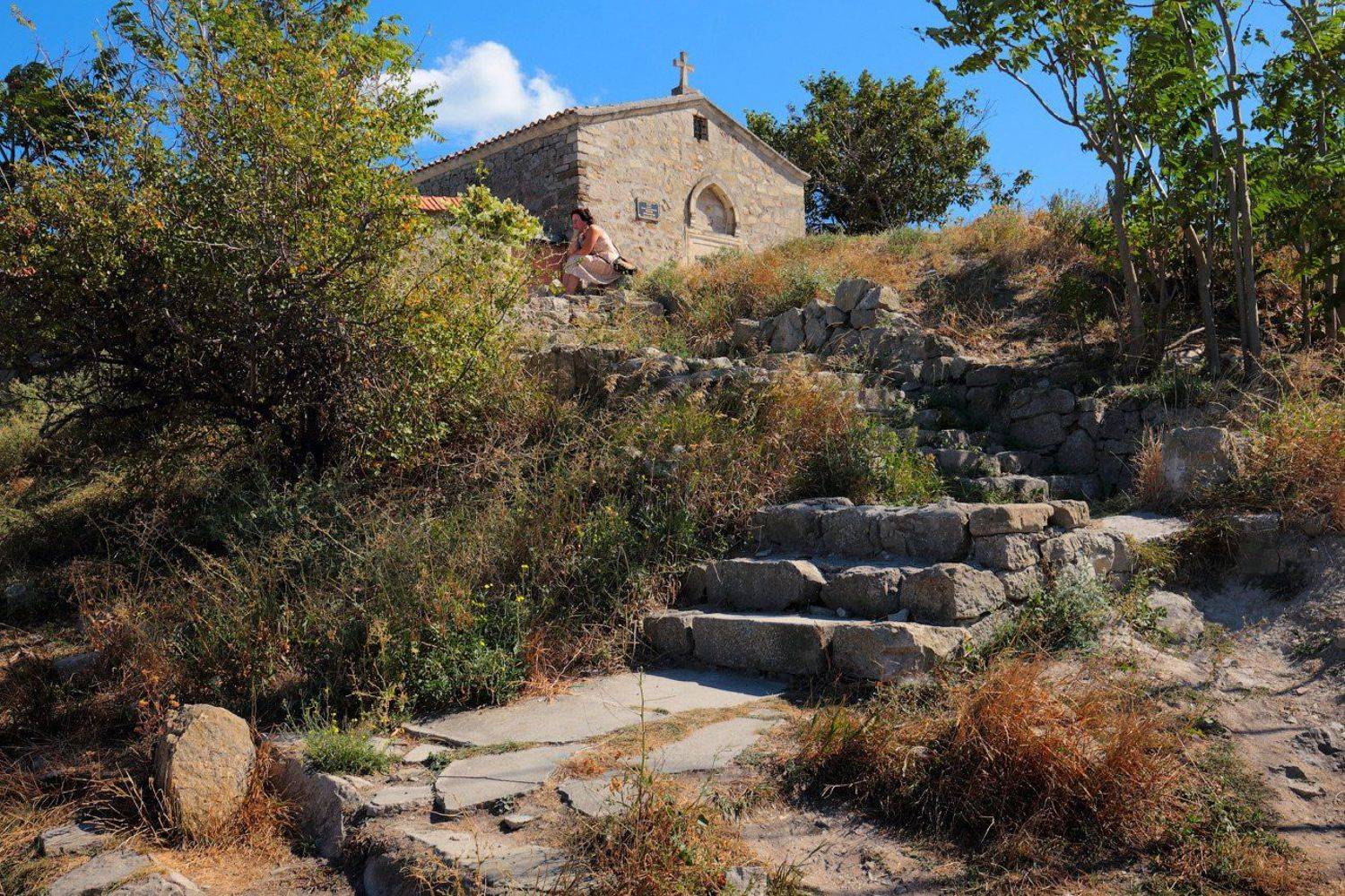 крым, море, феодосия, лето, генуэзская, крепость, девушка,, Виктор Климкин