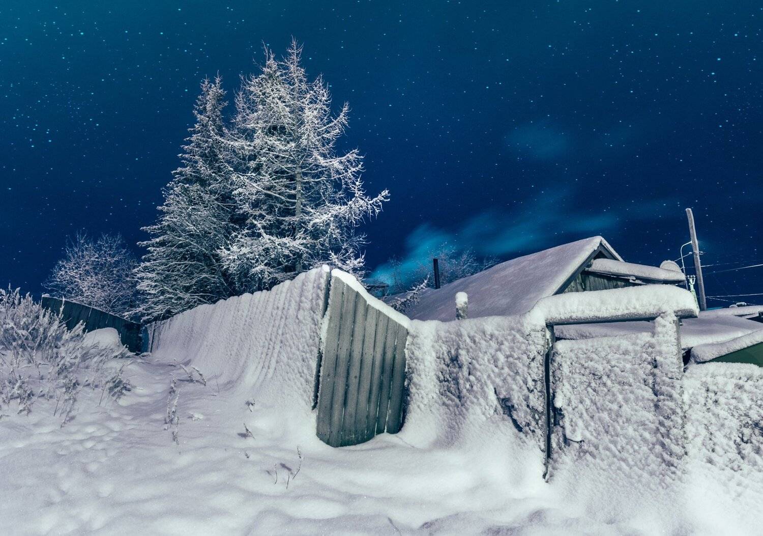 ямал , сибирь, природа , салехард , ночь , звезды,деревня, Настя Братка