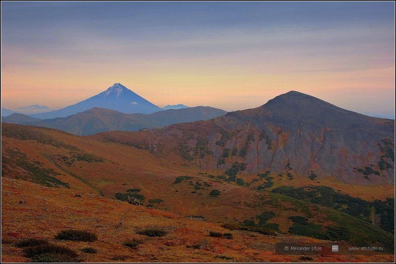 Камчатка, вулкан, горы Опала фото превью