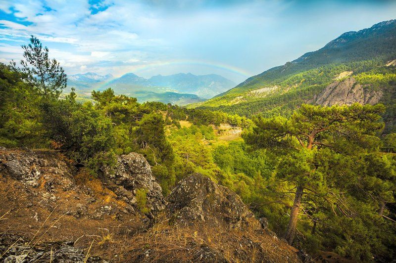 горы, радуга, поход, ликия, турция Турецкая дугаРА фото превью