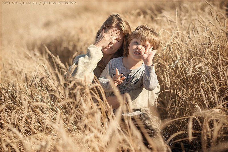 семейная фотография, фото-прогулка золотые колоски фото превью
