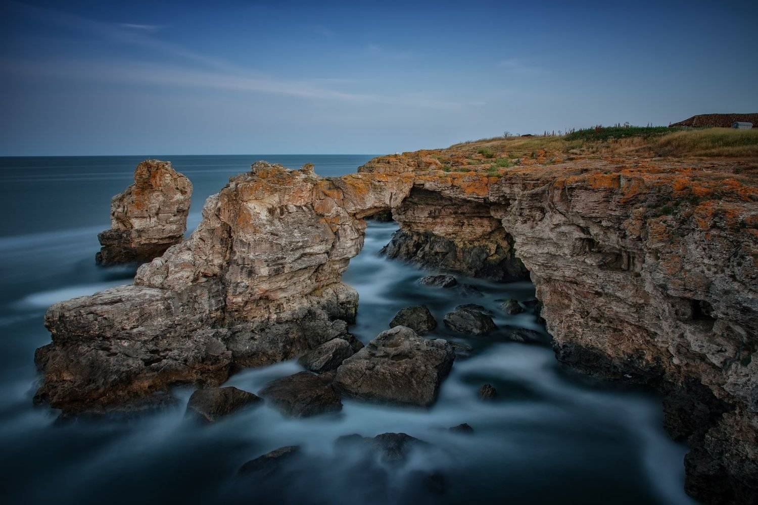 sea, waves, sky, rocks, Tyulenovo, Bulgaria, Надя Джевелекова