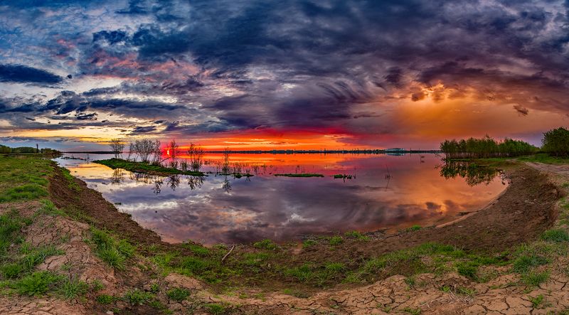 Грозовой закат фото превью