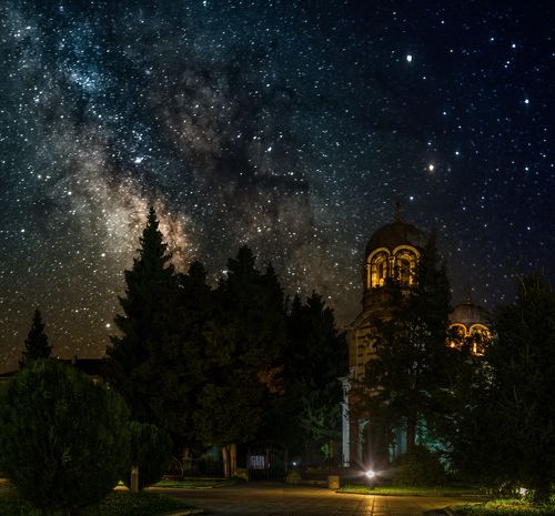 Church and Milky Way Byala Rousse