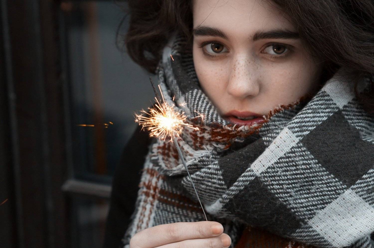 winter, autumn, yankelevich, natasha, scarf, eyes, girl, brunette, Наташа Янкелевич