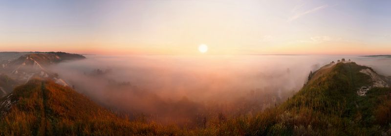 Рассвет на реке Корень фото превью