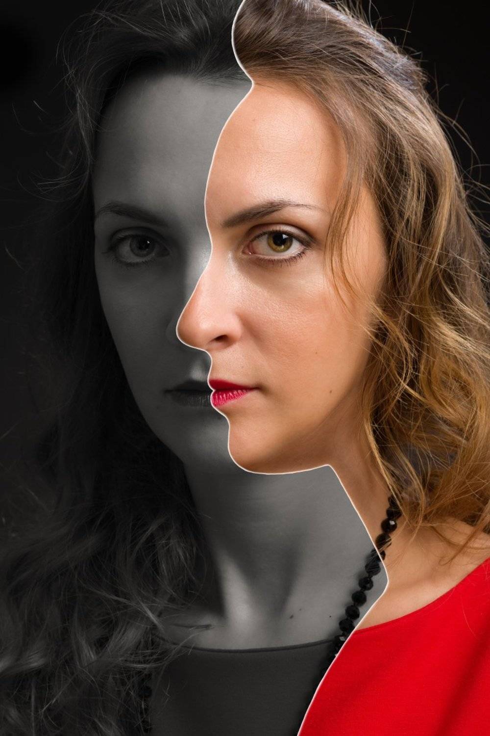 портрет, лицо, женщины, профиль, Анатолий Тимофеев