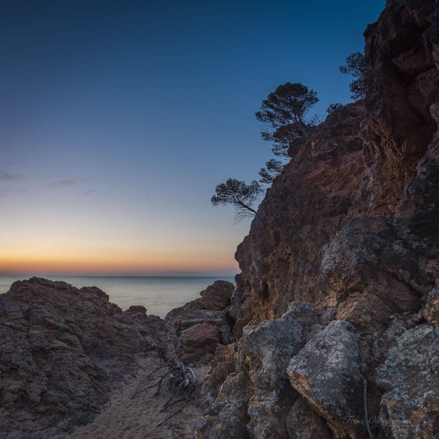 spain,sunrise,sea,rock, Felix Ostapenko