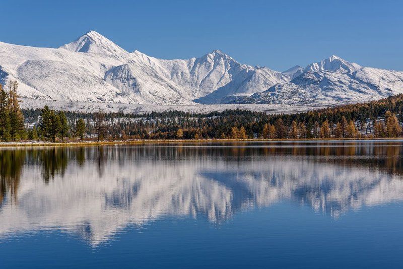 киделю, алтай, осень, altai, autumn Отражения Киделю фото превью