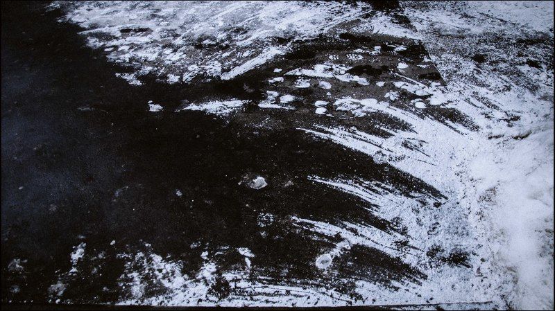 Зима, Природа, Следы, Снег Снежный холст фото превью