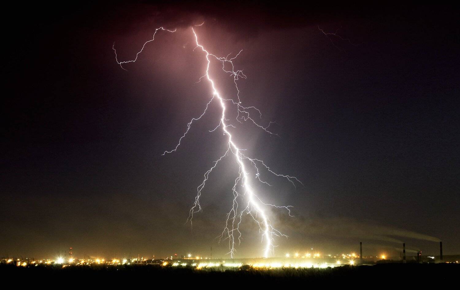 Россия,Орск,гроза,молния,ночь,природа,пейзаж, Павел Сагайдак