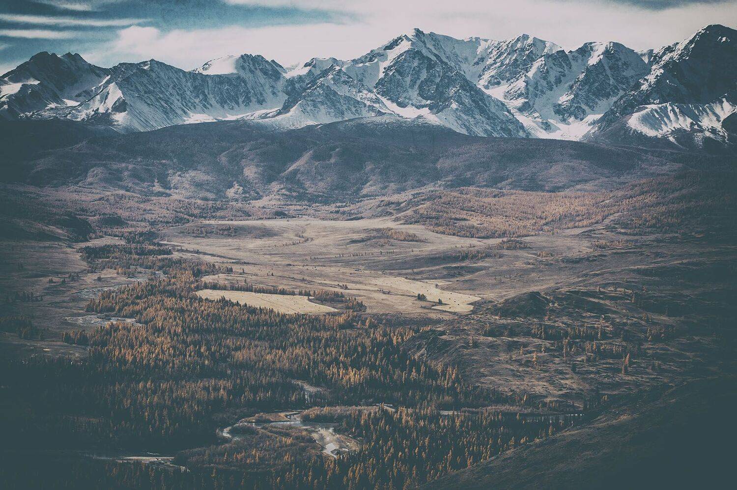 алтай, горы, чуя, степь, чуйская, лес, осень, хребет, снег, ледник, река, холмы, сопки, осень, Игорь Токарев