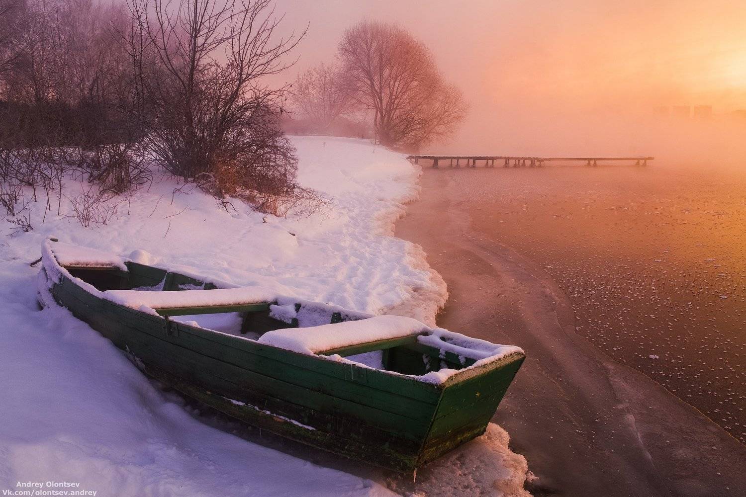дубна, пейзаж, зима, рассвет, canon, Андрей Олонцев