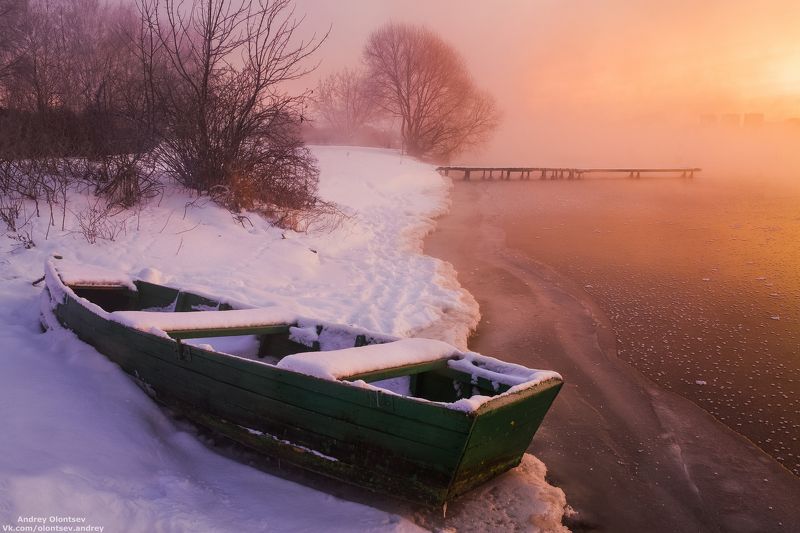 дубна, пейзаж, зима, рассвет, canon Чудесное утро. фото превью