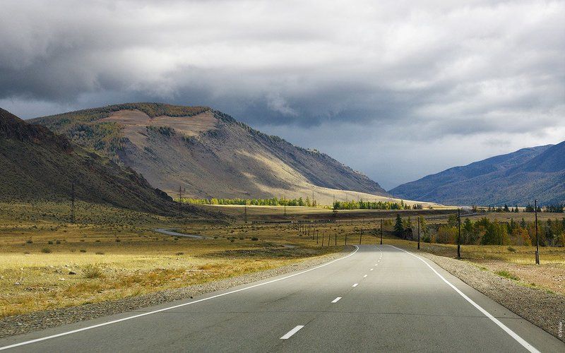 алтай, чуйский тракт, осень, дорога PRO Чуйский тракт фото превью