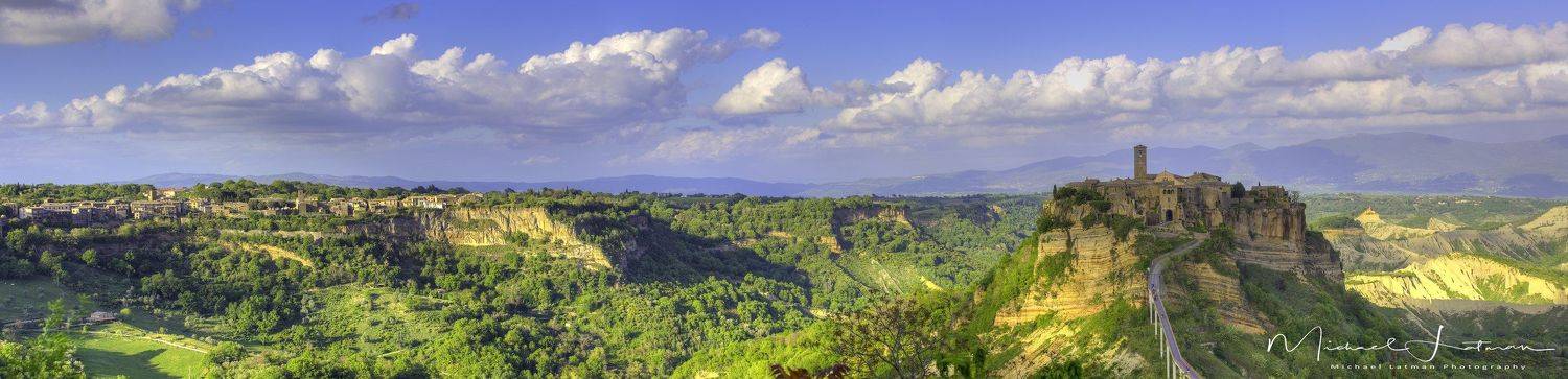 civita, italy, town, ancient, spring, evening, Michael Latman
