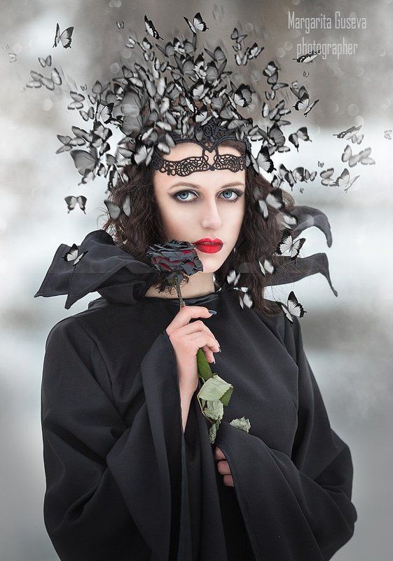маргарита гусева, любовь, бабочки, черная роза, малифисента, love Любовь.... фото превью
