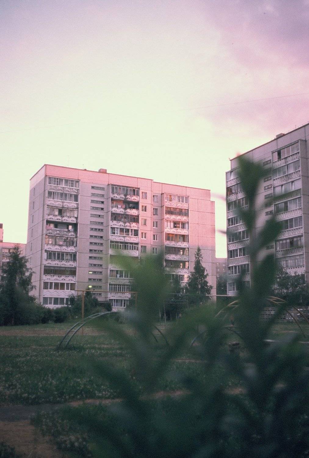 Закат, пленка, город, Михаил Проскалов