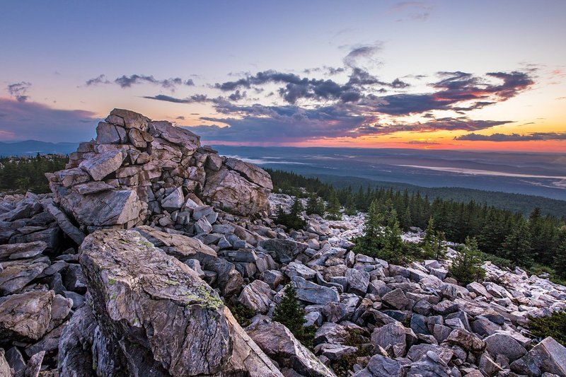 Закат на Зюраткульском Хребте фото превью