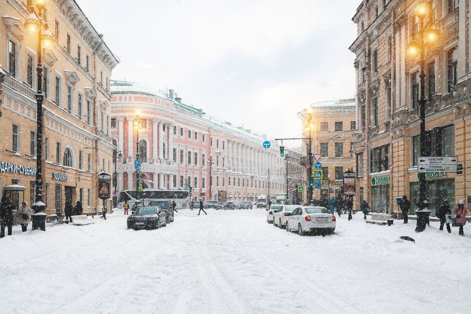 winter, russia, snow, спб, зима, снег, city, sky, небо, город, Андрей Михайлов