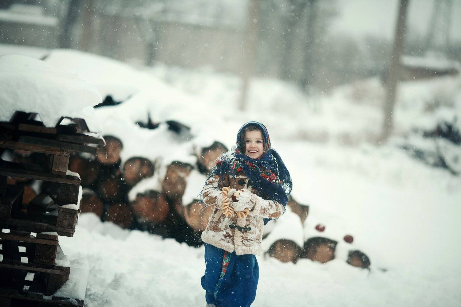 зима, снег, Наталья