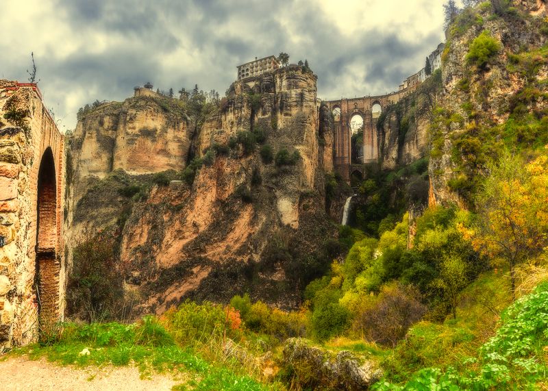 puente nuevo bridge, puente nuevo, ronda, spain,  guadalevín, malaga Puente Nuevo Bridge фото превью