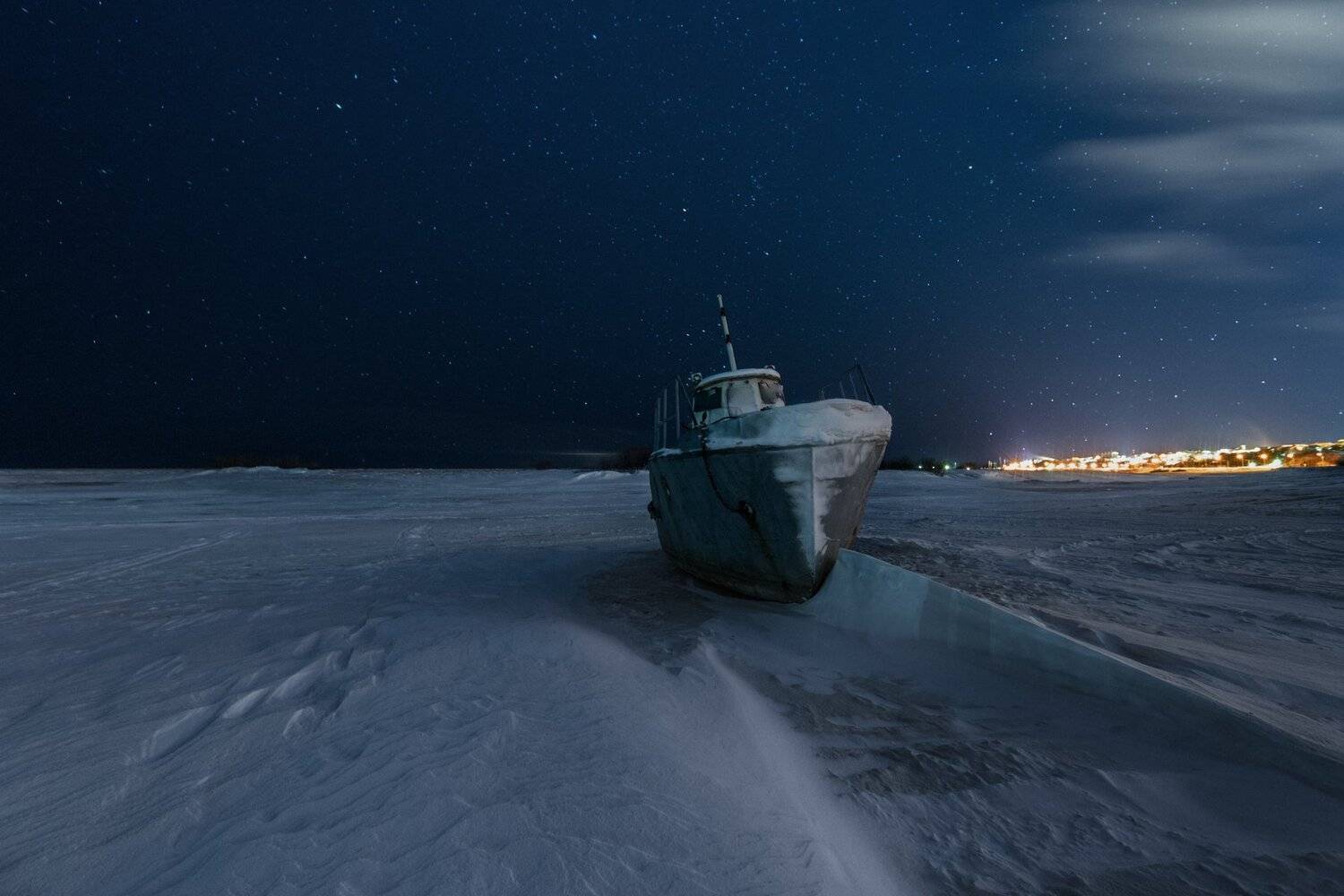 ямал , сибирь, природа , звездная , ночь , салехард ,корабль, Настя Братка