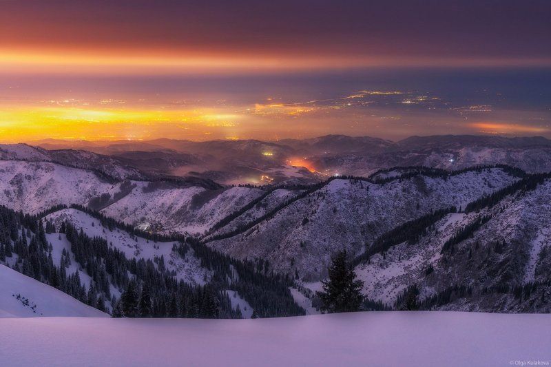 зима, ночь, город * * * фото превью